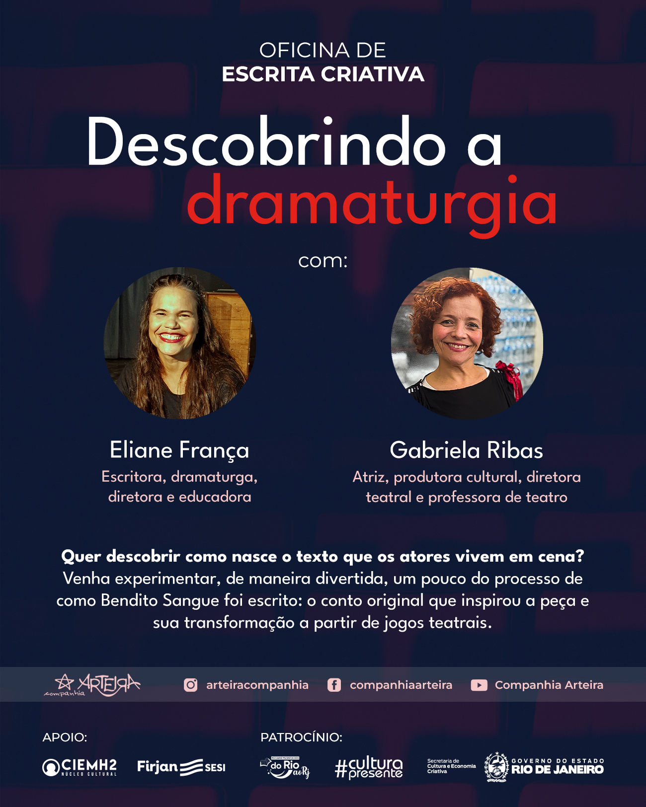 “Bendito Sangue” chega a Macaé e Maricá com oficinas