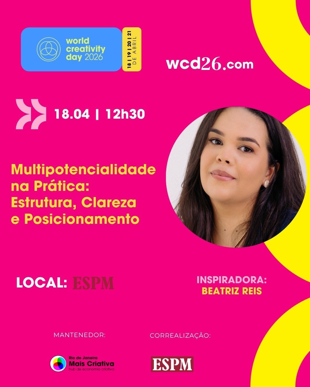 Beatriz Reis participa do World Creativity Day