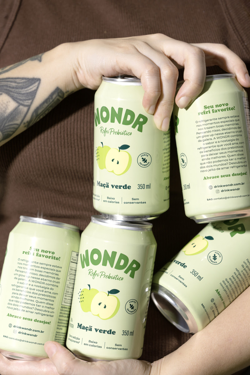 WONDR amplia linha com sabor maçã verde