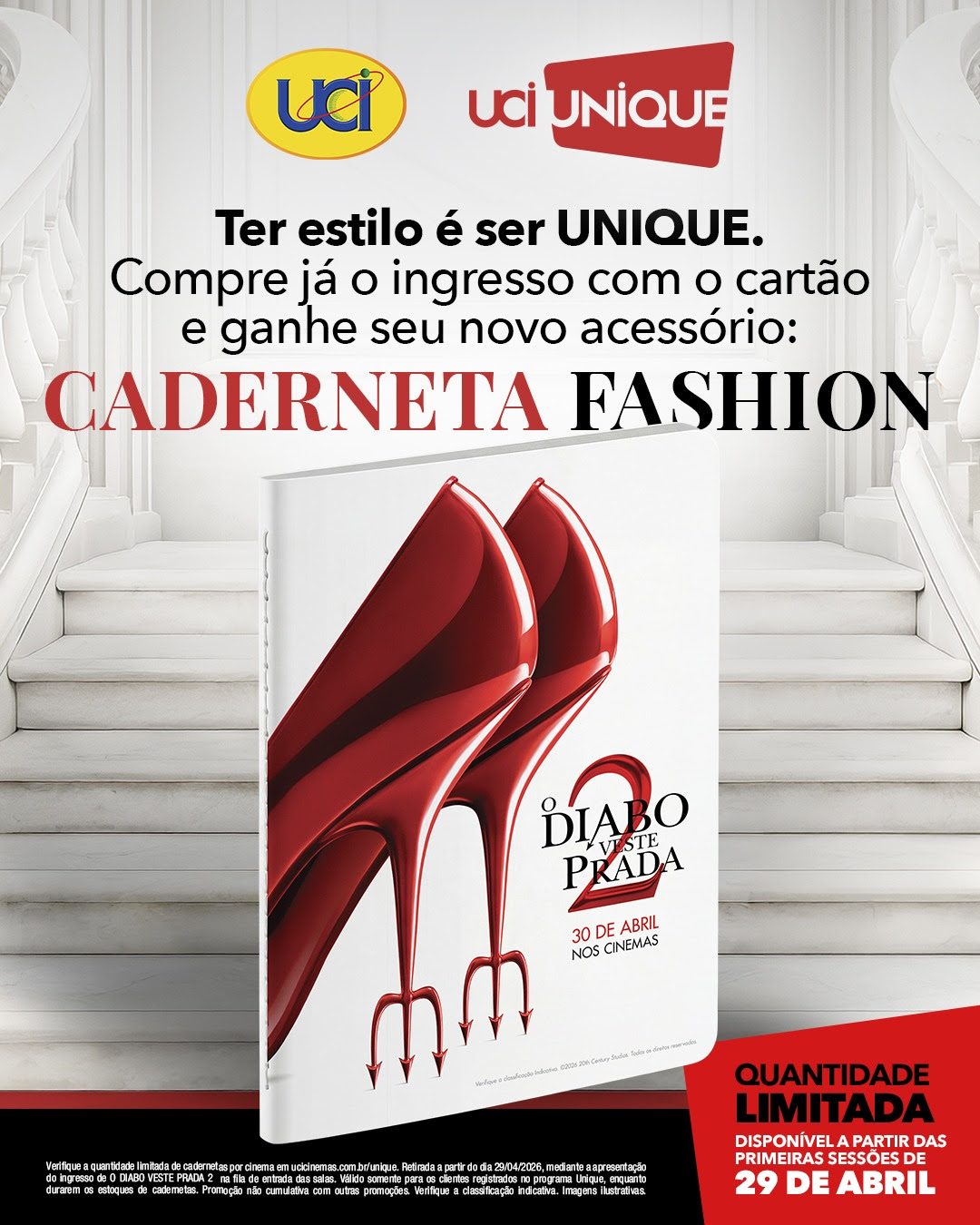 UCI terá brinde especial para “Diabo Veste Prada 2”