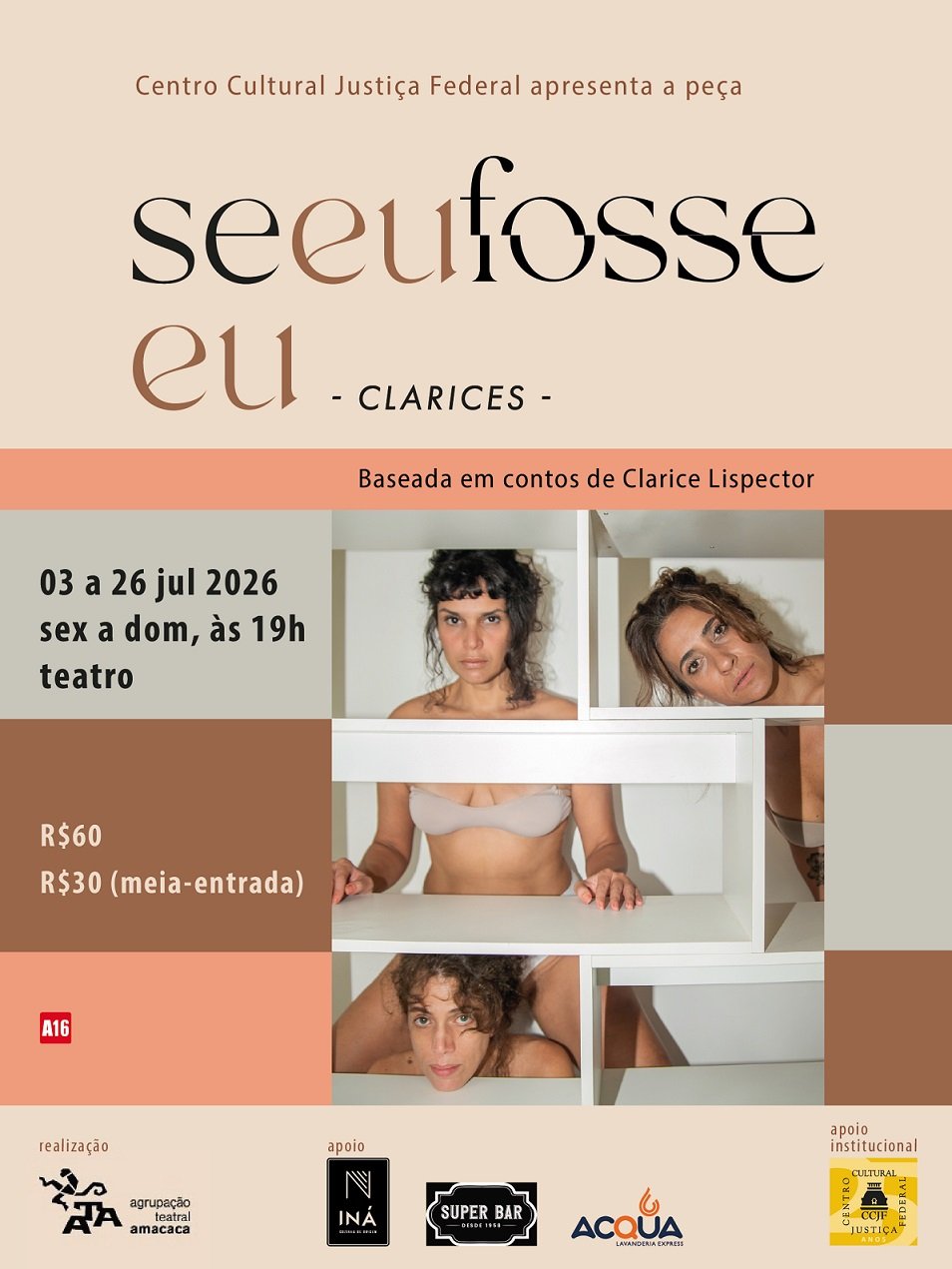 Clarice Lispector inspira peça no CCJF