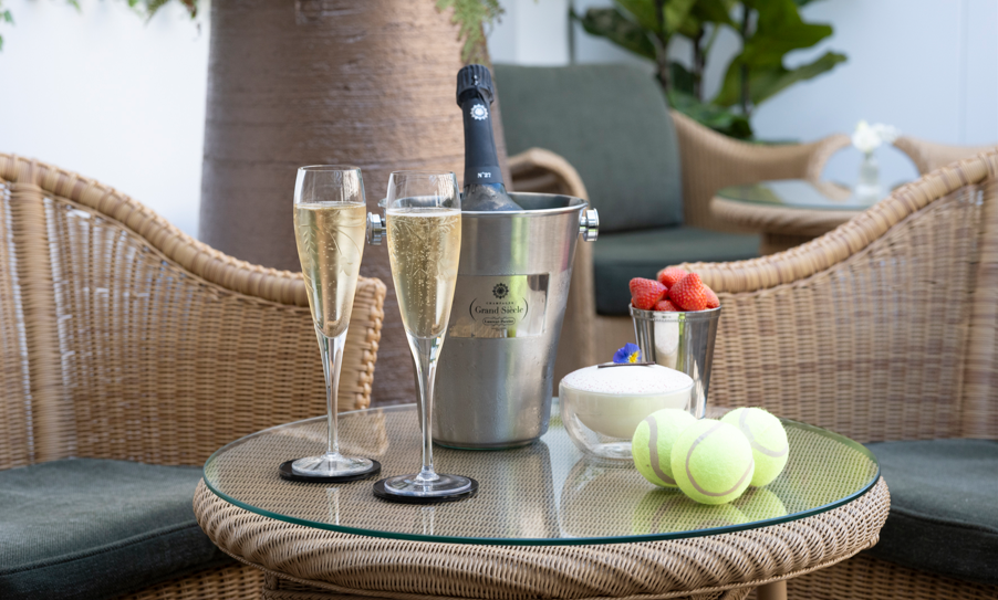 Wimbledon inspira experiência com Champagne em Londres