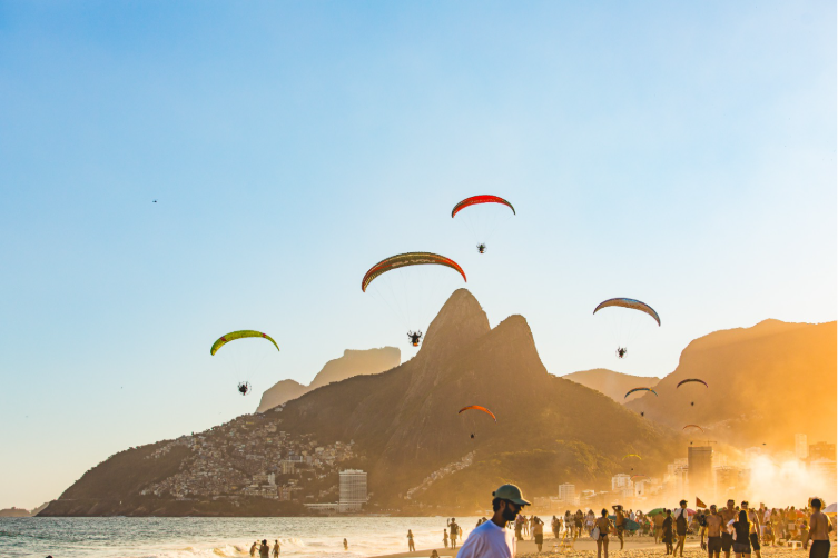 Céu do Rio vira palco para o Rock in Rio