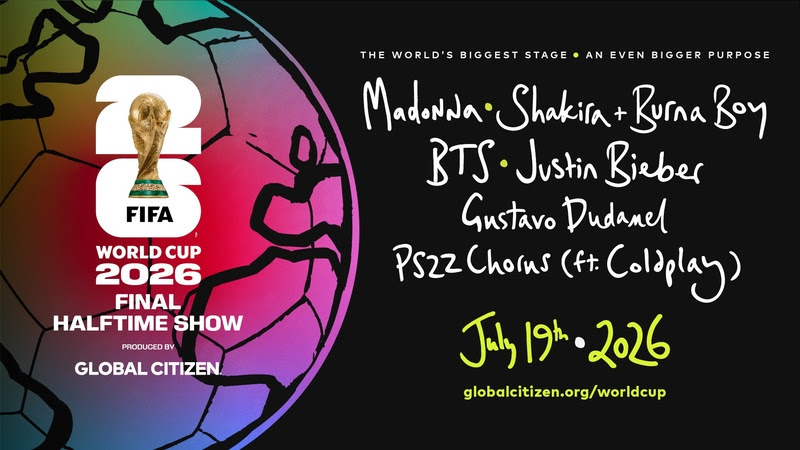 Copa 2026 terá show com Bieber, BTS e Madonna