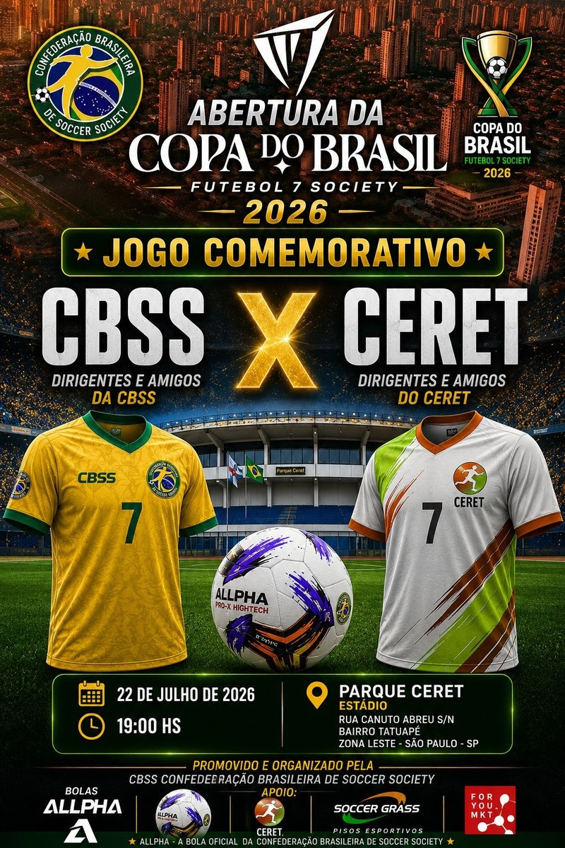 Jogo entre CBSS e CERET abre Copa do Brasil