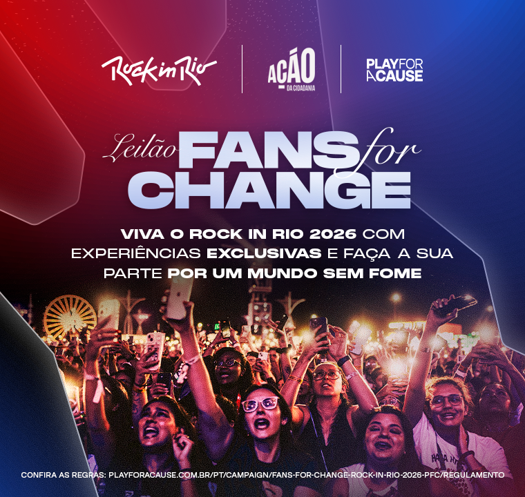 Leilão do Rock in Rio beneficia combate à fome