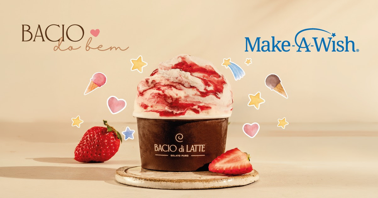 Bacio di Latte une gelato e solidariedade em campanha