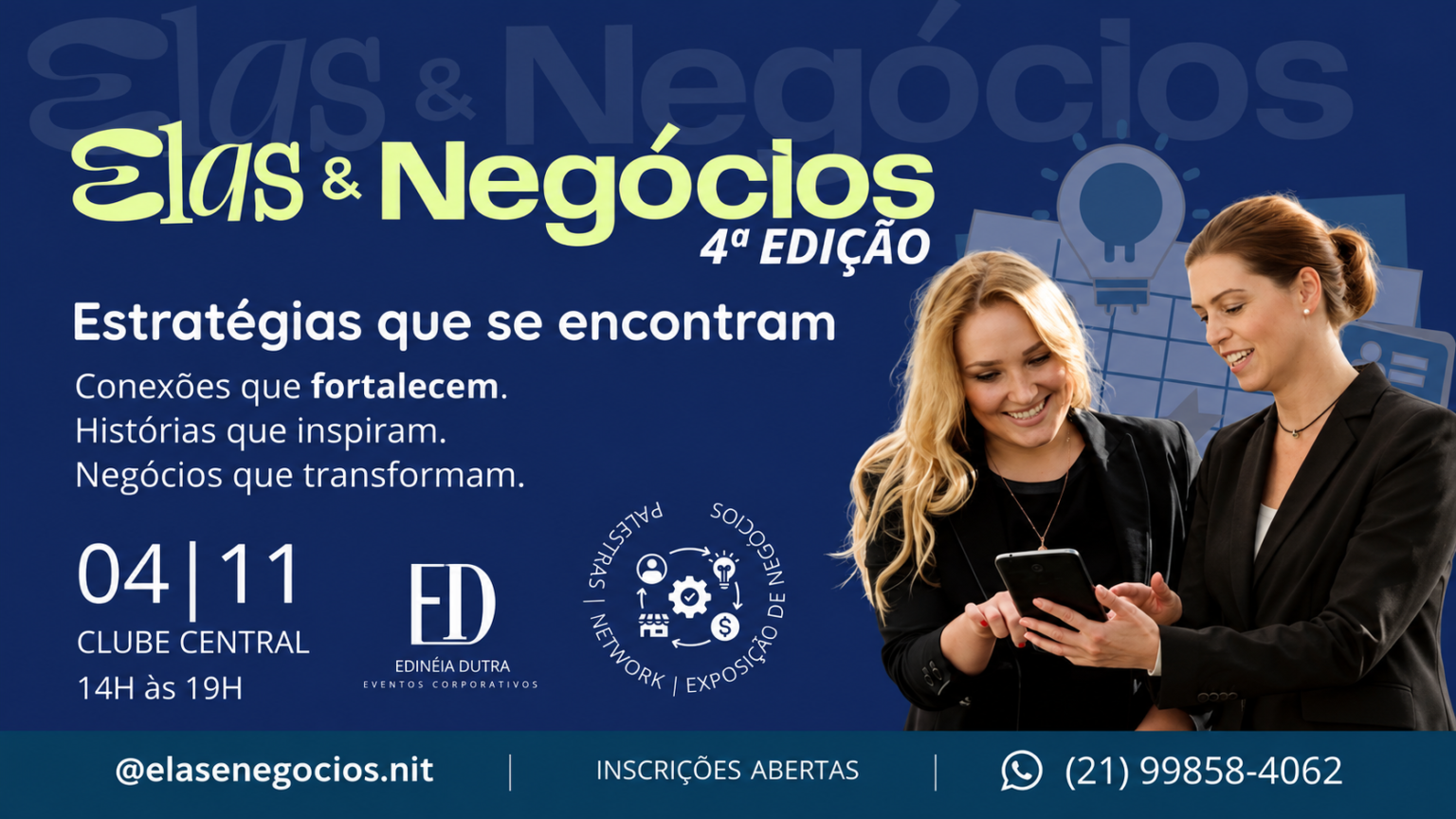 Elas & Negócios chega à 4ª edição com foco em conexões e oportunidades empresariais